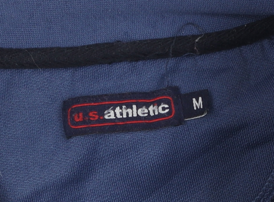 U.S. Athletic Men's Blue Full Zip Sports Jacket M