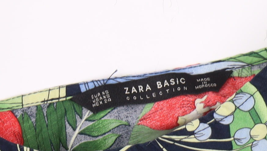Zara Women's Multicoloured Kimono Blouse - Size 8