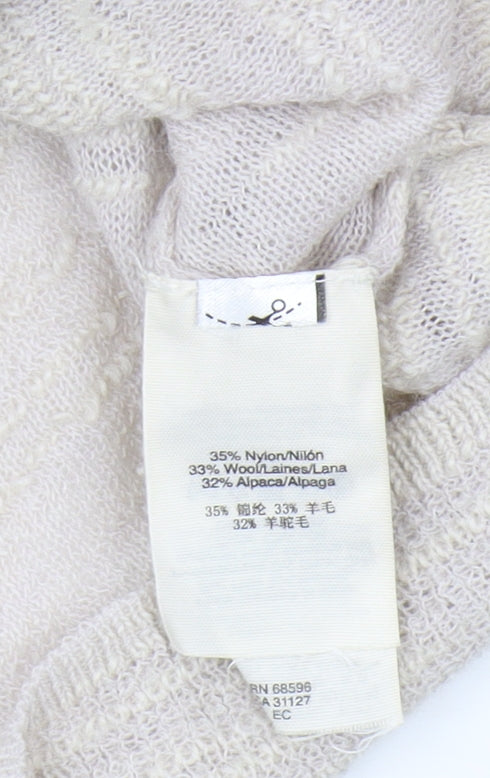 pure DKNY Women's Ivory Pullover Jumper, S, Knit, Winter