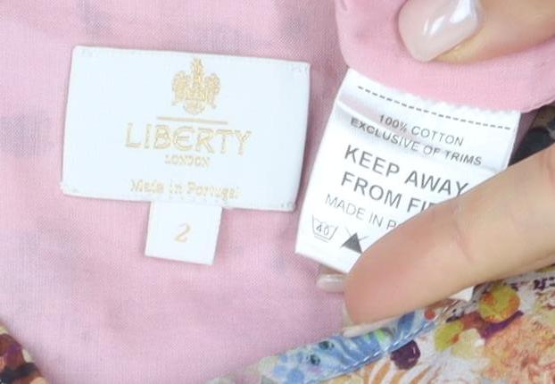 Liberty London Girls Floral A-Line Dress, 2 Years, Multicoloured