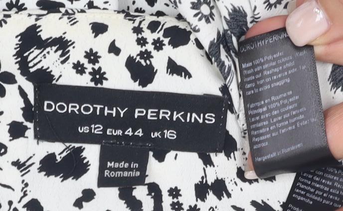 Dorothy Perkins Women's Multicoloured Blouse Size 16