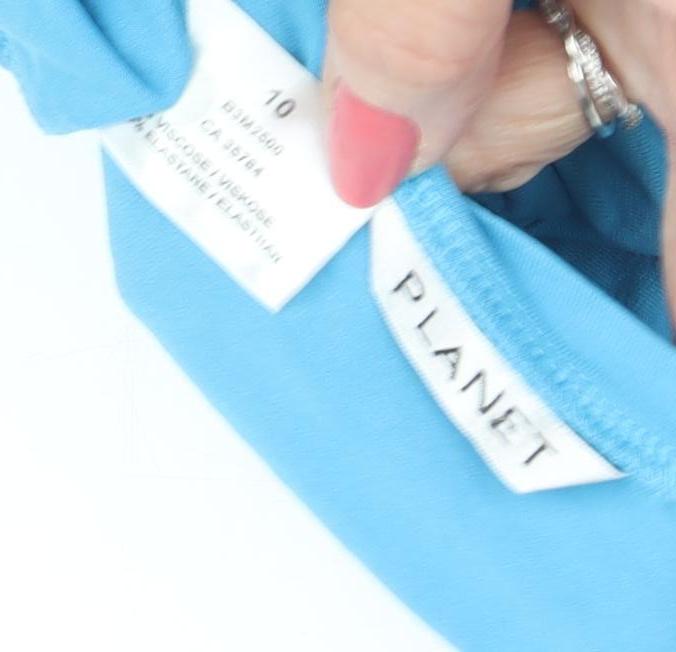 Planet Women's Blue Basic T-Shirt, Size 10