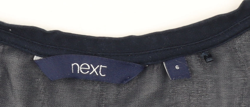 Next Women's Blue T-Shirt, Size 6, Casual Chic Top