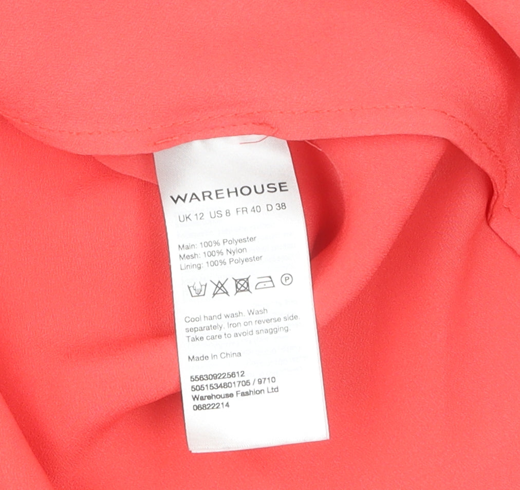 Warehouse Women's Red A-Line Party Dress Size 12
