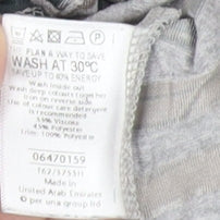 Marks & Spencer Grey Striped Tunic Blouse Size 12