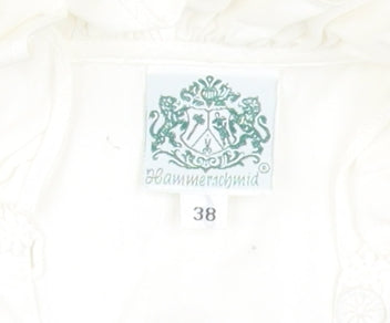 Baumenshmid Women's White Long Sleeve Blouse Size 10