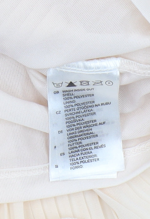 H&M Women's Beige Sleeveless Camisole Blouse Size 12