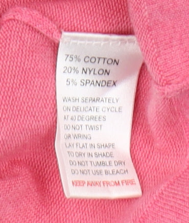 Karen Cole Women's Pink V-Neck Pullover Jumper