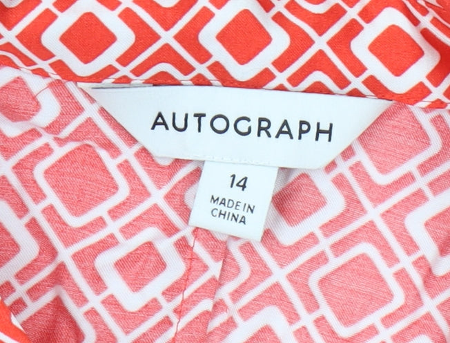 Marks & Spencer Women's Red Button-Up Blouse