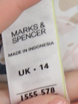 Marks & Spencer Women's Floral Button-Up UK 14
