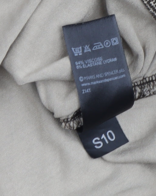 Marks & Spencer Women's Brown Wrap Top, Size 18