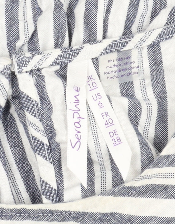 Seraphine Women's Striped Tunic Blouse, Size 10