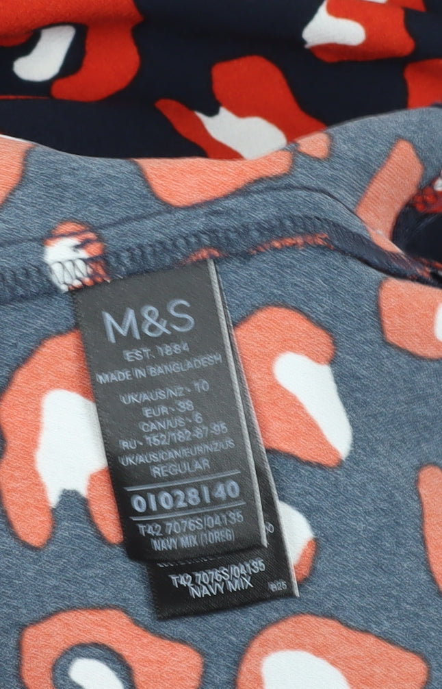 Marks & Spencer Women’s Multicoloured Animal Shift Dress Size 10