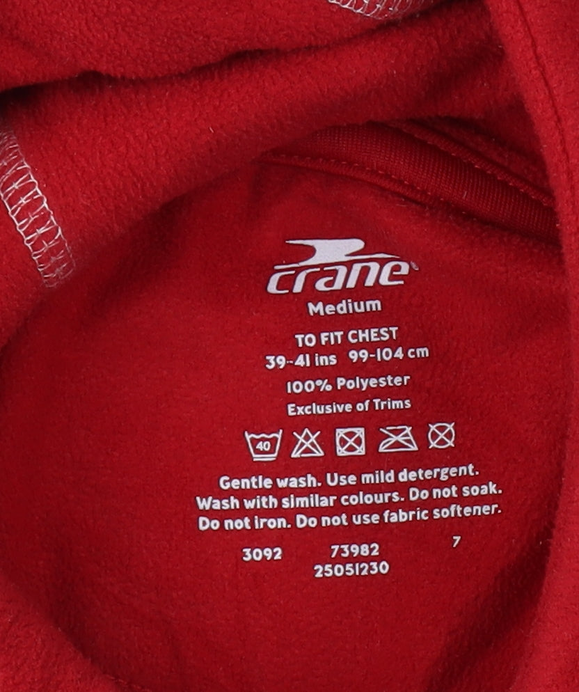 Crane Unisex Red Pullover Hoodie M