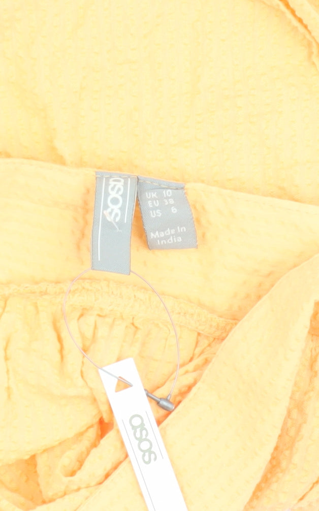 ASOS Women's Yellow Camisole Tank, UK 10, Cotton