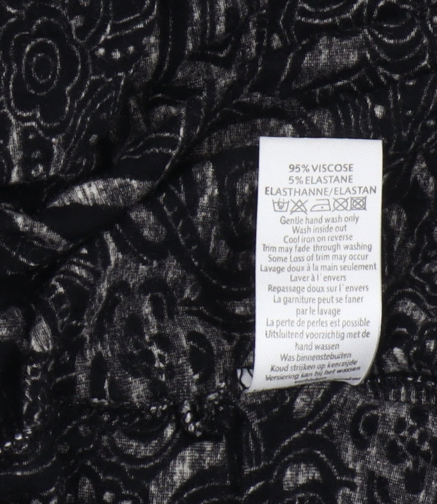 New Look Women’s Black Wrap Dress Size 8