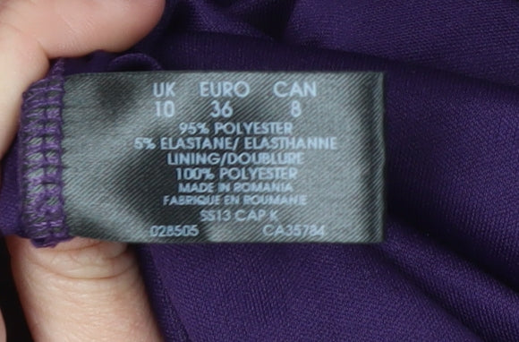 Planet Women's Purple Sheath Dress Size 10 Formal