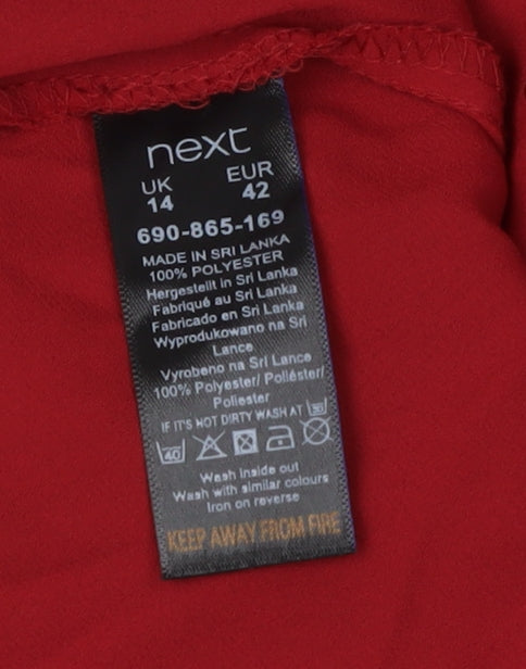 Next Women's Red Sleeveless Tank Top Size 14