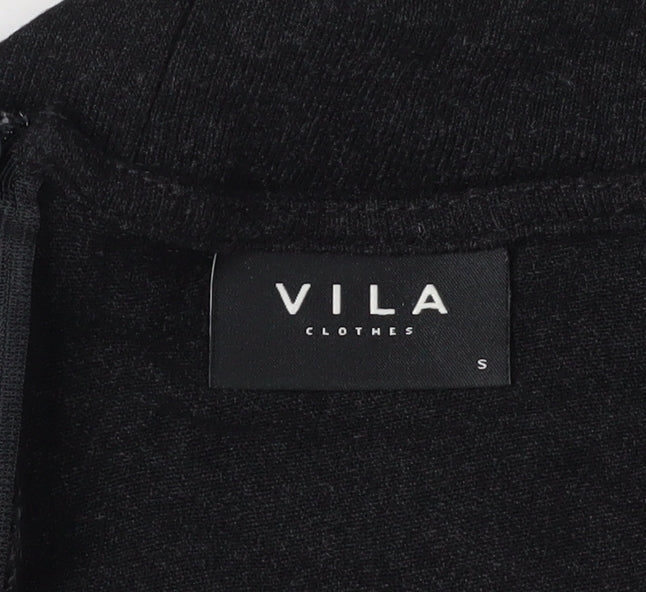 VILA Women's Black Bodycon Dress, Size S - Stylish & Chic