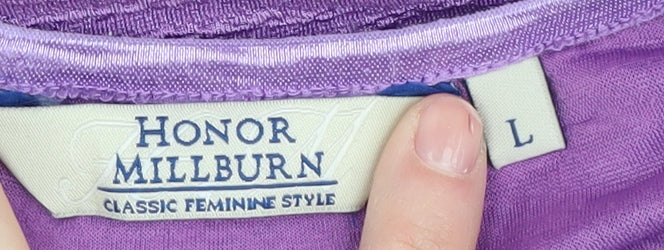 Purple Honor Millburn Women's Basic T-Shirt L