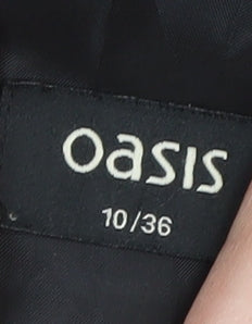 Oasis Women's Black Pencil Dress Size 10 with Peplum
