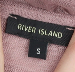 River Island Women's Purple Tunic Blouse, Size S
