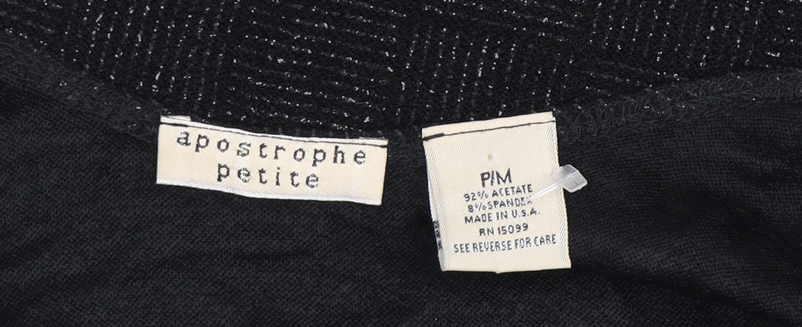 Apostrophe Women's Black Petite Tank Top