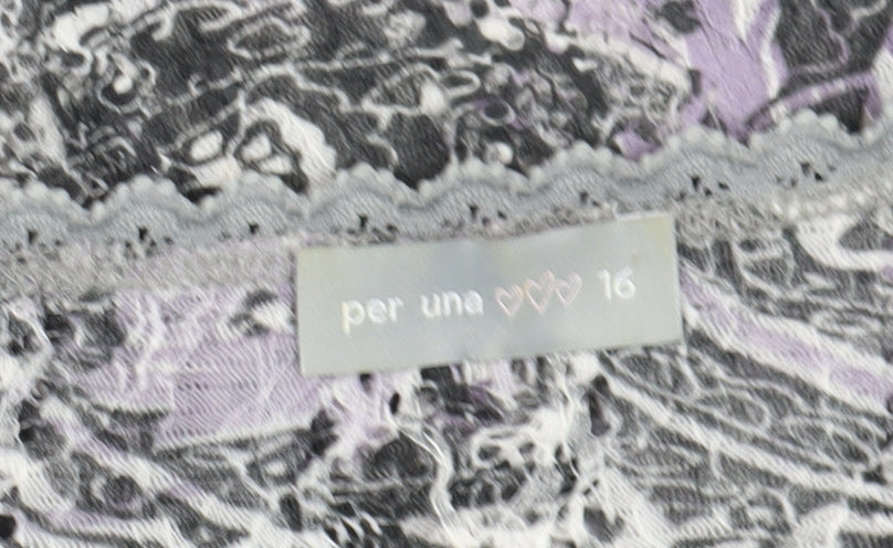 Per Una Women's Multicoloured Jersey Blouse, Size 16