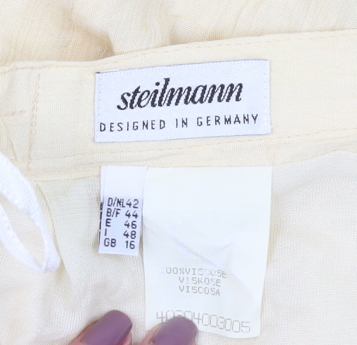Steilmann Women's Ivory Midi Pencil Skirt, Size 16