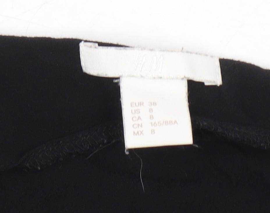 H&M Women's Black Viscose Blouse Size 10