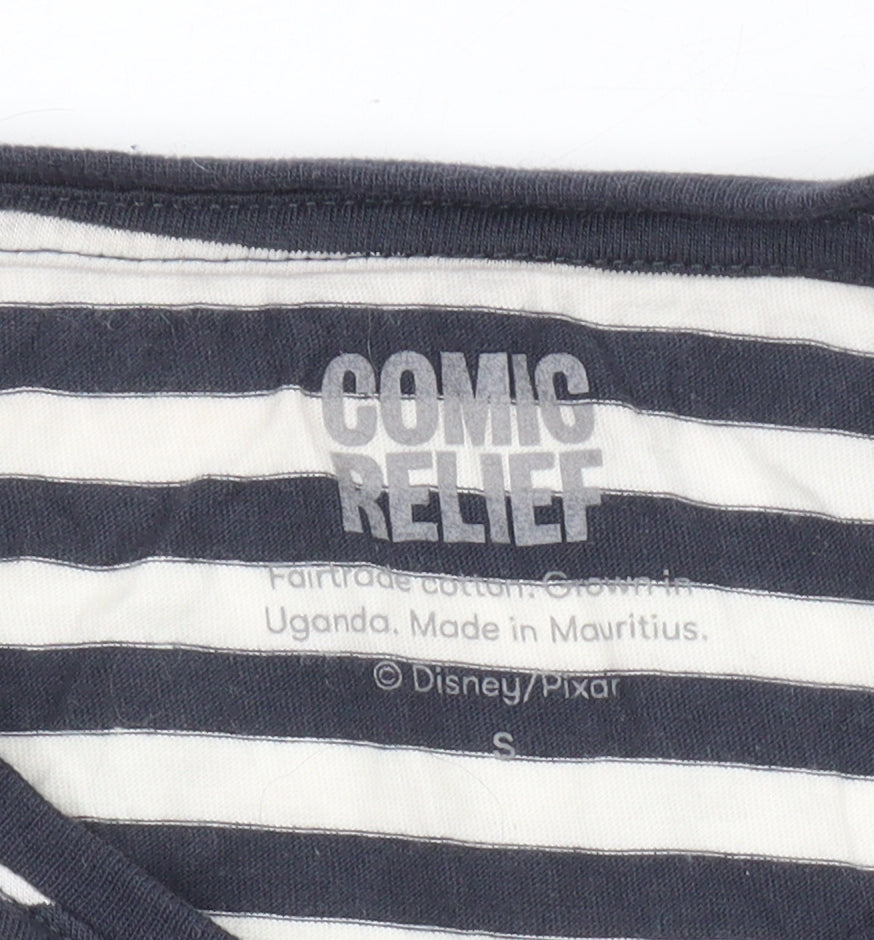 Comic Relief Women's Multicoloured Stripe T-Shirt S