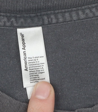 American Apparel Men’s Grey Graphic T-Shirt M