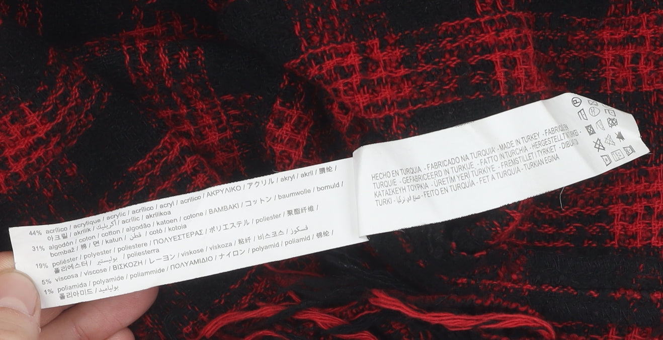 Zara Women's Red Black Check Jacket XS
