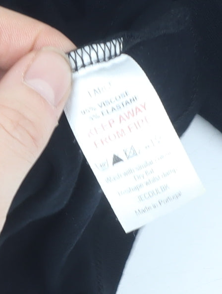 The White Company Black Half Sleeve Women's Dress Size 10
