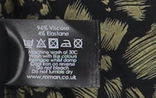 Roman Women's Black Animal Print Shift Dress Size 12