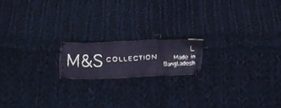 Marks & Spencer Women's Blue Full Zip Jumper L
