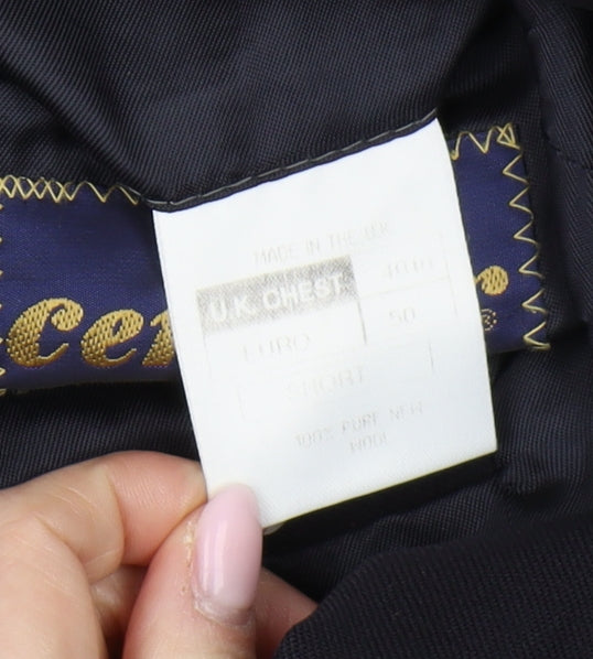 Centaur Men's Blue Blazer Size 40S Formal Wool
