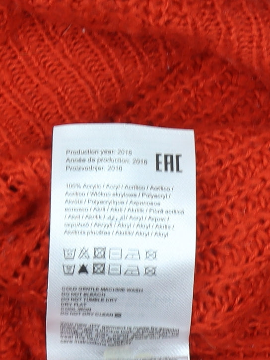 Jacqueline de Yong Women's Red Pullover Jumper L