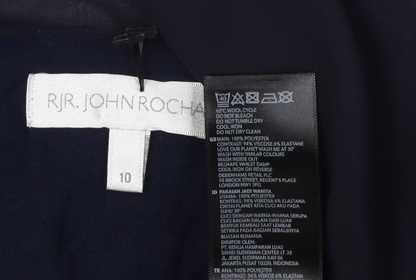 John Rocha Women's Blue Tunic, Size 10, Classic Style