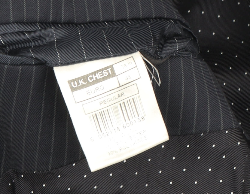 Jasper Conran Men's Blue Striped Suit Jacket 38R