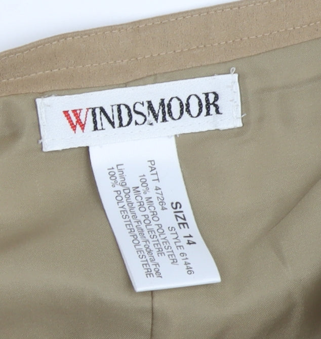 Windsmoor Women's Beige Midi Pencil Skirt Size 14