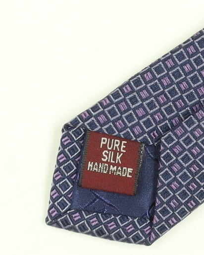 T.M. Lewin Purple Geometric Silk Tie for Men - One Size