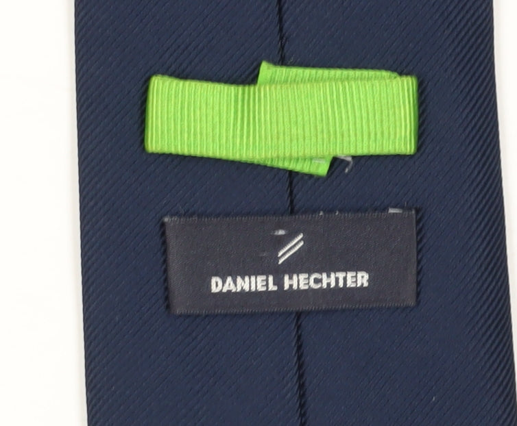 Daniel Hechter Men's Blue Slim Silk Tie - One Size