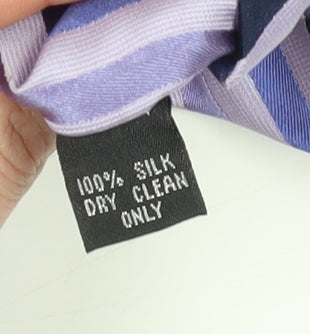 Dehavilland Men's Purple Striped Silk Tie