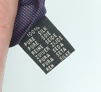 Daniel Hechter Men's Purple Silk Tie