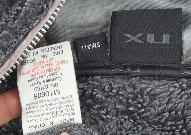 NX Men's Grey Fleece Jacket - Small, Winter Casual
