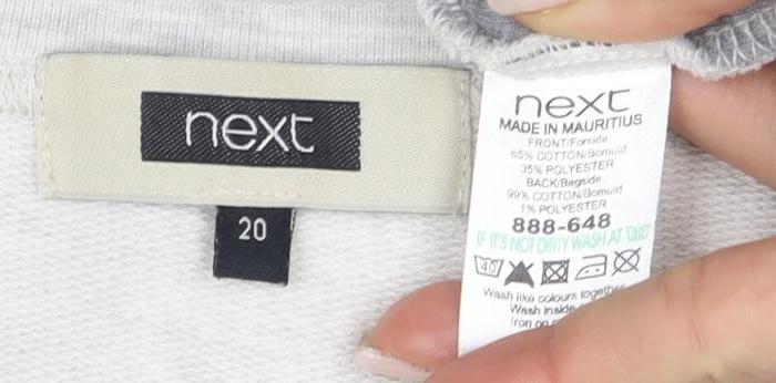 Next Women’s White Pullover Sweatshirt Size 16