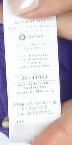 Per Una Women's Purple V-Neck T-Shirt Size 2
