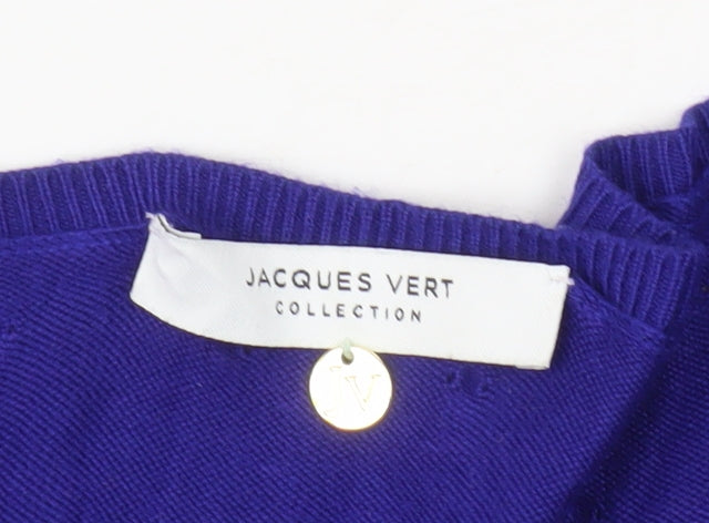 Jacques Vert Women's Purple Cardigan Small