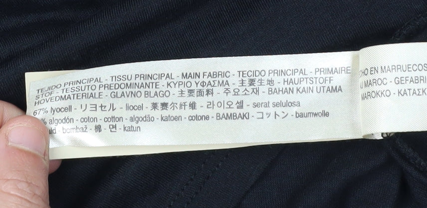 Massimo Dutti Women's Black XS Tunic with Long Sleeves